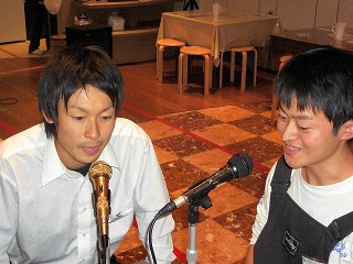 学生代表の向井君