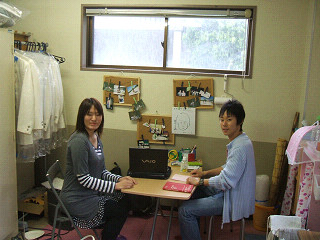 UWUの新入部員と混声合唱団の団長さんが対面!
